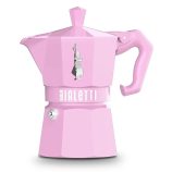 Bialetti Moka Exclusive 6 személyes rózsaszín színű kotyogós kávéfőző
