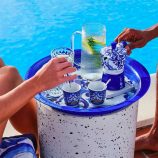 Bialetti Dolce&Gabbana Blue Mediterraneo 2db csésze+ 2db ezüst keverő pálca