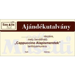 Ajándékutalvány - Cappuccino alapismeretek