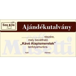 Ajándékutalvány - Kávé alapismeretek
